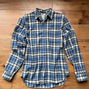 Hitoshi Kato Brand Men’s Flannel Blue and Black Sz Medium
